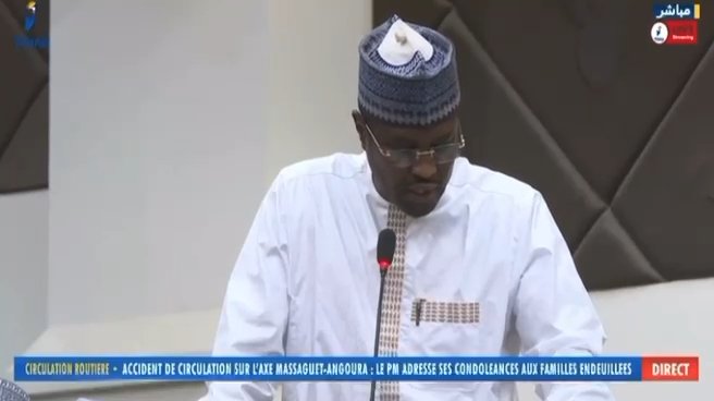 Mahamat Ahmat Lazina featuring Ali Kolotou Tchaïmi, the current president of the National Assembly (President of the National Assembly or PAN) of Chad.