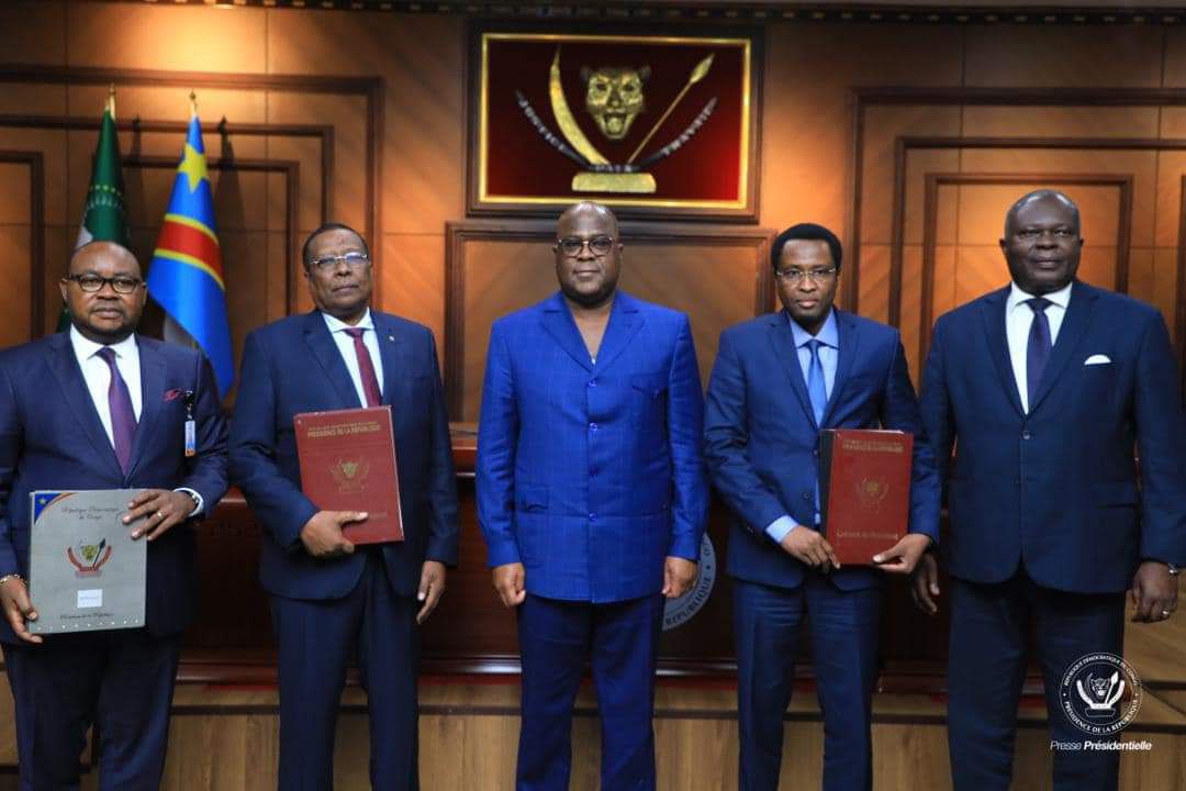 Signing of the agreement between the government and the MNCT in Kinshasa, DRC